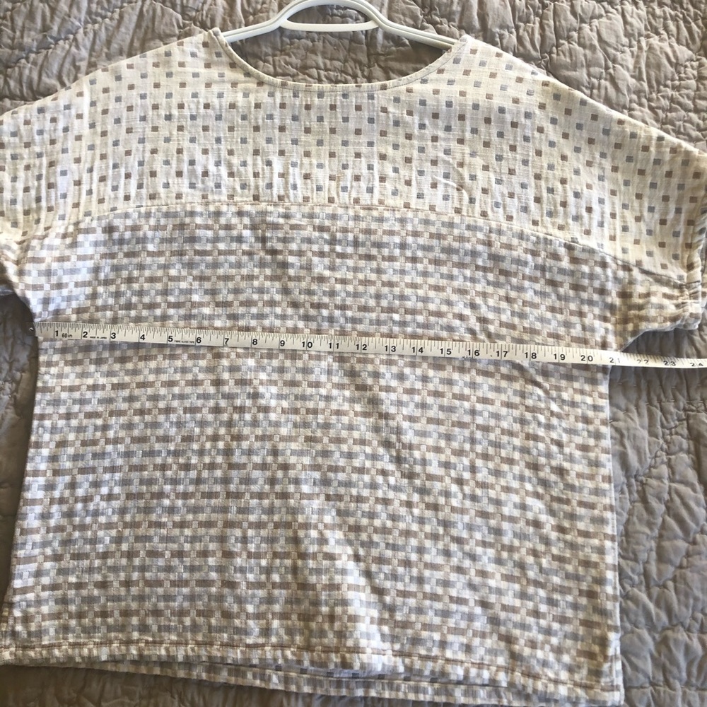 Ace & Jig medium double cloth blouse gray blue